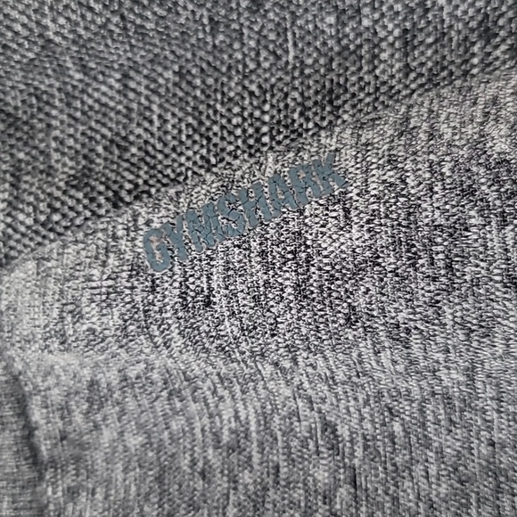 Gymshark Women's Flex High Waisted Charcoal and Teal Logo Leggings, Size Small - Picture 4 of 9